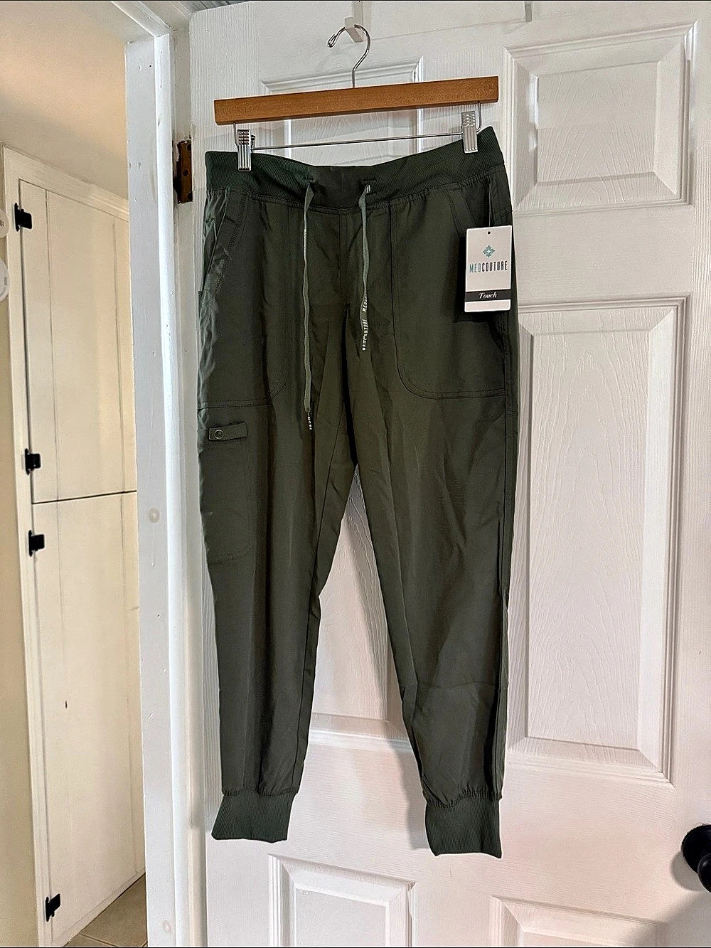 Med Couture Touch Jogger Yoga Scrub Pant Green Small